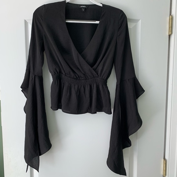 Express Tops Express Blouse Black Poshmark
